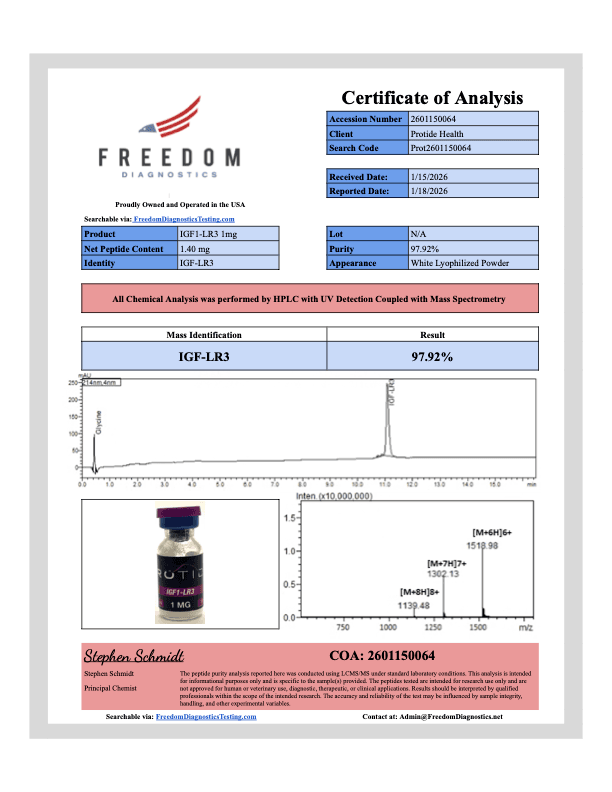 IGF-1 LR3 1mg 2 IGF 1 LR3 1